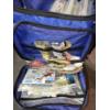 Image 2 : PICKUP IN CANTON - Blue SHIMANO Fishing Pack With All Contents Shown - Nice Lot Of Lures & More