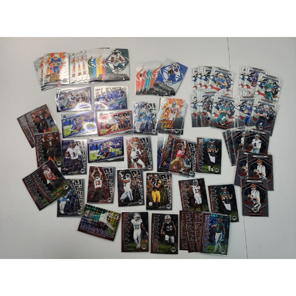 Large Lot of Assorted 2023 Panini Mosaic Football Cards - All in Mint or Near Mint Condition