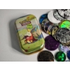 Image 10 : 6 Jumbo Collectors Pokemon Cards and Official Game Coins in Tin