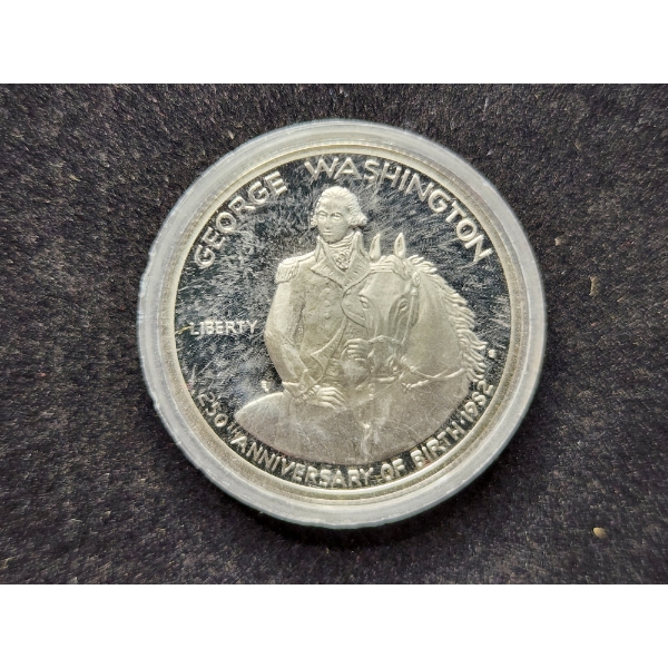 1982-S Silver Half Dollar George Washington Commemorative - In Capsule - 90% Silver 
