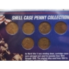Image 1 : WWII Shell Case Penny Collection - Includes (6) Pennies