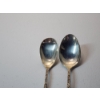 Image 2 : x2 Steiff "Rose" Pattern Sterling Silver Spoons TW: 78.1g