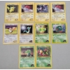 Image 1 : (10) Vintage Pokémon Trading Cards From The Gym Heroes Expansion Set Ft Lt Surge's Pikachu