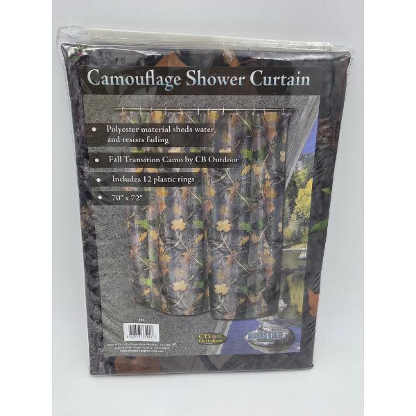 CB Outdoor Brand New 70''x72'' Camo Shower Curtain
