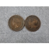 Image 1 : Two Older Canadian Large One Cent Coins ~ 1859 & 1876