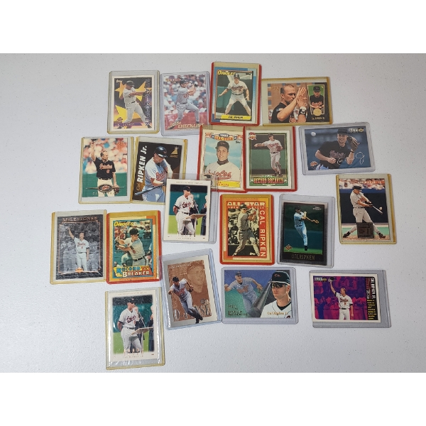 Lot of Assorted Cal Ripken Jr. Baseball Cards - All in Protective Holders