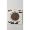 Image 1 : United States 1853 Braided Hair Large Cent - Very Fine Details