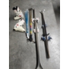 Image 1 : Lot of Vintage Skiing Items: 2 Sets of Skis & Ski Poles, 1 Pair of Boots
