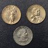 Image 1 : 3 Pcs US Dollar Coins Incl: OHIO $1, Sacagawea $1 & $1 Susan B Anthony Unc  - See PIcs