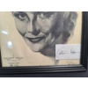Image 2 : Framed Katharine Hepburn Print With Autographed Notecard - Great Display Piece!