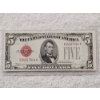 Image 1 : U.S. 1928 $5 Red Seal Bank Note in Protective Casing