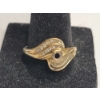 Image 2 : (2) Women's 14K Yellow Gold Channel Set Diamond Bypass Rings - Size 9 - Weight: 7.2g