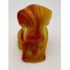 Image 1 : Adorable Degenhart Vintage Glass Dog Figurine- Buttercup Slag