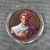 Image 1 : Harvey Dent Two-Face 1 Oz .999 Fine Copper Round W/ Peace Dollar Reverse Design