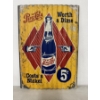 Image 1 : Pepsi - Cola Metal Advertising Sign - 11" X 16" - Mint Condition - Officially Licensed