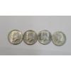 Image 1 : (4) Assorted Years/Mint Marks United States 40% Silver Kennedy Half Dollars - Face Value: $2.00