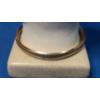 Image 1 : 14K Gold Herringbone Textured Bangle Style Bracelet - Weight: 6.7g