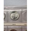 Image 3 : x8 Assorted Years 90% Silver Franklin Half Dollars In Nice Plastic Sleeves FV: $4.00