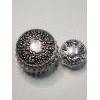 Image 11 : Vintage Sterling Silver Top Brush, Sterling Top Glass Cosmetic Containers & Sterling Pepper Grinder