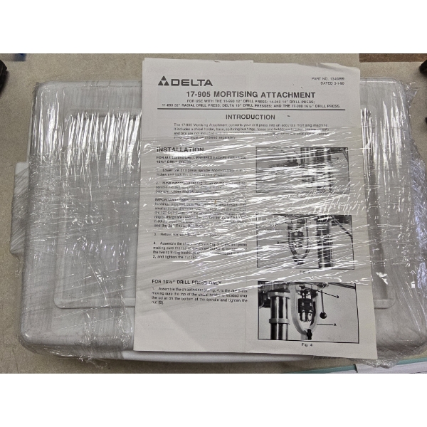 Delta Mortising Attachment for use with Drill Press