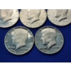 Image 3 : x5 1776-1976 Kennedy Bicentennial Half Dollars 40% Silver Face Value $2.50