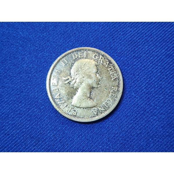 1958 Commemorative Canadian Silver Dollar 80% Silver ASW: 0.6oz