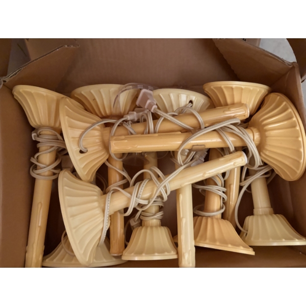 *Pick Up At Mantua Home-No Shipping Available*  Orange Tote full of Christmas Window Candles