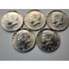 Image 4 : x5 Assorted Years Kennedy Half Dollars 40% Silver Face Value $2.50