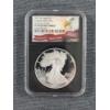 Image 1 : NGC PF 70 Ultra Cameo 2023-W 1 Oz Silver Eagle Congratulations Set First Day of Issue