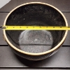 Image 9 : Two Vintage Unmarked Stoneware Mixing or Dough Bowls ~ 10 & 11 Inches Wide!