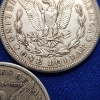 Image 4 : Three 1921-S Silver Morgan Dollars - 90% Silver U.S. Coins 