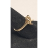 Image 3 : 10K Yellow Gold Semi Mount Emerald Setting & Clear Accent Stones - Size 6.5 - Weight: 2.0g
