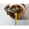 Image 4 : Longaberger Small Fruit Basket w/ Plastic Liner and Fabric Bow