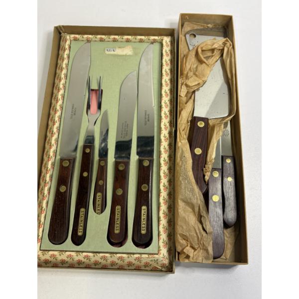 Supreme Stainless Steel Sets - Butcher Knife - Assorted Knives - Etc. in Boxes