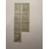 Image 3 : Super Rare Civil War 10 Cent U.S. Washington Revenue Stamps - Block Of 7 - Excellent Condition