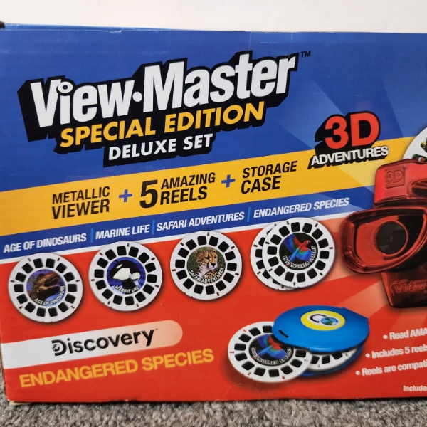 NEW IN BOX View-Master Special Edition Deluxe Set New In Box ~ Discovery Endangered Species