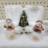 Image 2 : TWO NEW IN BOX Decorative Collectible SNOWMAN Salt & Pepper Shaker Sets Including Princess House
