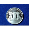 Image 1 : 2008 We Wish You A Merry Christmas Dogs Silver Round - 1 Troy oz .999 Fine Silver 