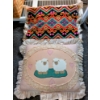 Image 1 : 2 Vintage Handmade Throw Pillows