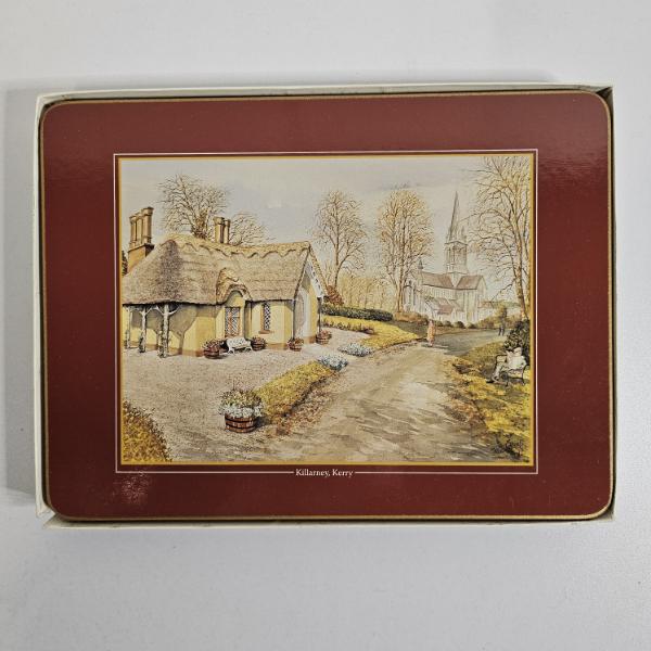 Vintage Box of "The Irish View Collection" 6 Quality Tablemats
