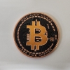 Image 1 : Colorized Bitcoin Copper Round - 1 AVDP oz .999 Fine Copper
