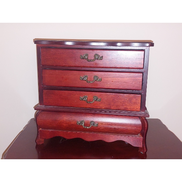 Small Ladies Jewelry Box As Shown In Good Condition - See Pics