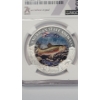 Image 3 : NGC 2021 Cook Islands MS70 U.S State Animals Series Michigan Brook Trout 1 Troy Oz .999 Fine Silver 
