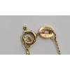 Image 7 : 14K Yellow Gold 18" Serpentine Necklace - Weight: 2.1g