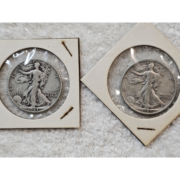 90% Silver United States Half-Dollar Assortment (Walking Liberty) - AFV: $1.00
