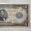 Image 3 : Series 1914 United States $5 Federal Reserve Note - Cleveland District 4-D "Horse Blanket"