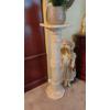 Image 1 : Tall Marble Heavy Pedestal Stand - See Pics & Description - 40 Inches Tall