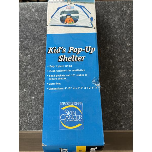 Rio Beach Kid's Pop-Up Shelter Tent - Brand New In The Box 
