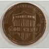 Image 2 : Copper Lincoln U.S. Union Shield Round - 1 AVDP .999 Fine