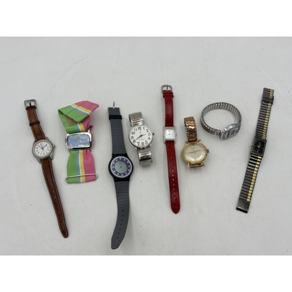 8 Stainless Steel Watches - Cloth Band - I heart Bingo - Quartz - Etc